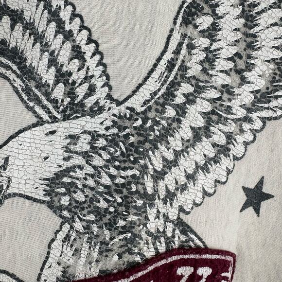 VINTAGE American Eagle Hoodie Sweatshirt Men Size Medium AE 77 Eagle Varsity - Picture 4 of 7